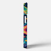 Psychedelischer Starfish und kosmische Waves Case-Mate iPhone Hülle (Rückseite / Rechts)