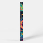 Psychedelischer Starfish und kosmische Waves iPhone Hülle (Rechte Seite)