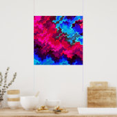 Psychedelischer Sturm Poster (Küche)