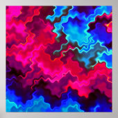 Psychedelischer Sturm Poster (Vorne)