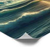 Psychedelischer Sturmnebel Poster (Ecke)