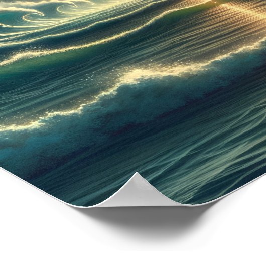 Psychedelischer Sturmnebel Poster (Ecke)