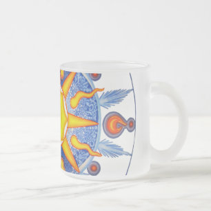 Psychedelischer Sun Mattglastasse
