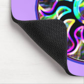 Psychedelischer Sun und Mond Mousepad (Ecke)