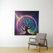 Psychedelischer Surreal Mystical Tree Wandteppich (Beispiel)