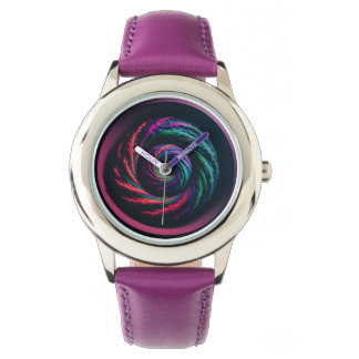 Psychedelischer Swirl Armbanduhr