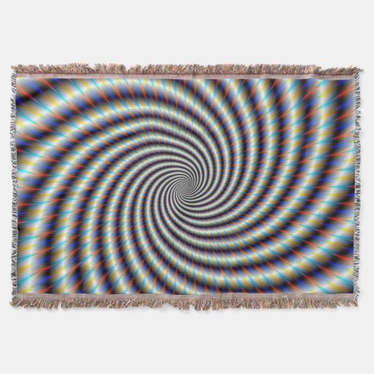 Psychedelischer Swirl Decke (Vorderseite)