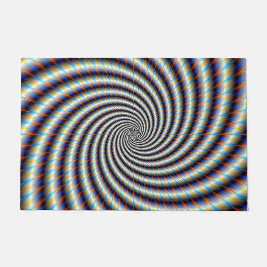 Psychedelischer Swirl Fußmatte (Vorderseite)