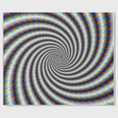Psychedelischer Swirl Geschenkpapier (Flach)