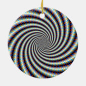 Psychedelischer Swirl Keramik Ornament (Hinten)