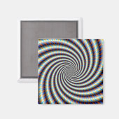 Psychedelischer Swirl Magnet (Vorderseite/Rückseite)