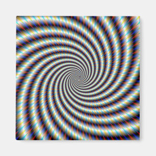 Psychedelischer Swirl Magnet