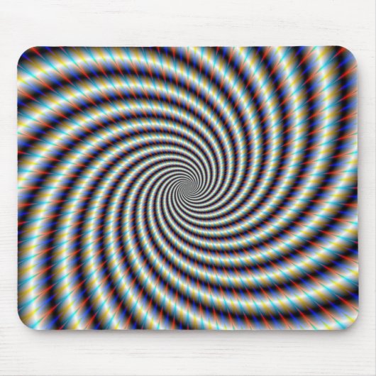 Psychedelischer Swirl Mousepad (Vorne)