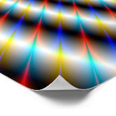 Psychedelischer Swirl Poster (Ecke)