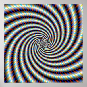 Psychedelischer Swirl Poster