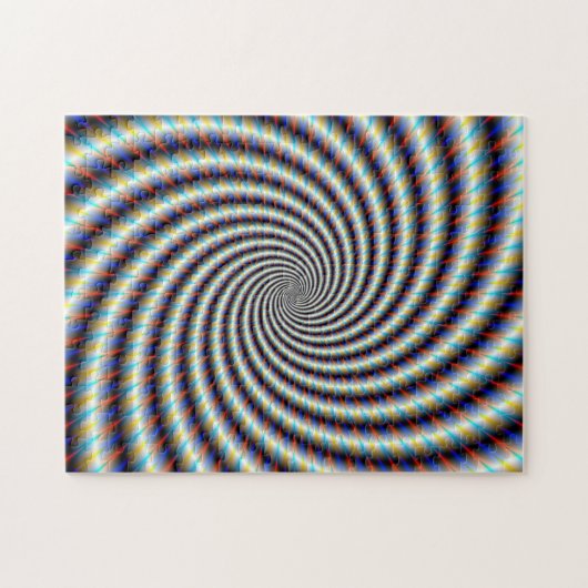 Psychedelischer Swirl Puzzle (Horizontal)