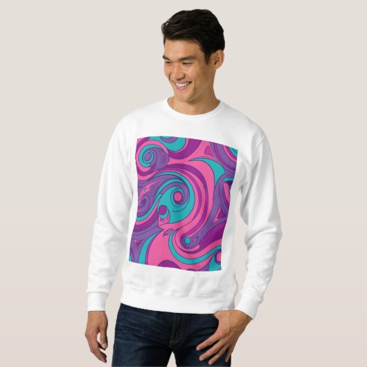 Psychedelischer Swirl Sweatshirt (Vorne ganz)