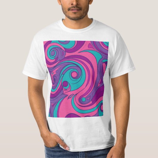 Psychedelischer Swirl T-Shirt (Vorderseite)