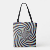 Psychedelischer Swirl Tasche (Rückseite)