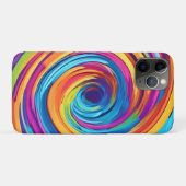 Psychedelischer Swirl von Regenbogenhues Case-Mate iPhone Hülle (Rückseite (Horizontal))