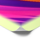 Psychedelischer Swirl von Regenbogenhues Poster (Ecke)