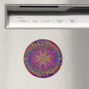 Psychedelischer Swirling Star..... Magnet