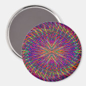 Psychedelischer Swirling Star..... Magnet (Vorderseite/Rückseite)