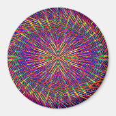Psychedelischer Swirling Star..... Magnet (Vorne)