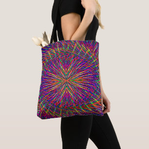 Psychedelischer Swirling Star..... Tasche