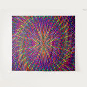 Psychedelischer Swirling Star..... Wandteppich (Vorderseite (Horizontal))