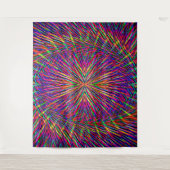 Psychedelischer Swirling Star..... Wandteppich (Vorderseite)