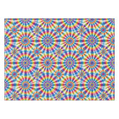 Psychedelischer Tie Dye | Groovy Retro-Tischdecke Tischdecke (Vorderseite (Horizontal))