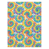 Psychedelischer Tie Dye | Groovy Retro-Tischdecke Tischdecke (Vorderseite)