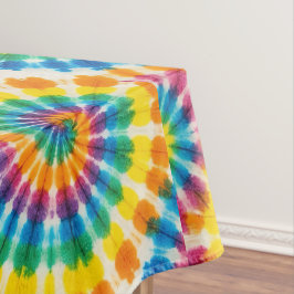 Psychedelischer Tie Dye | Groovy Retro-Tischdecke Tischdecke