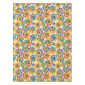 Psychedelischer Tie Dye | Groovy Retro-Tischdecke Tischdecke (Vorderseite)
