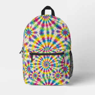 Psychedelischer Tie Dye Retro-Groovy-Rucksack Bedruckter Rucksack