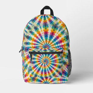 Psychedelischer Tie Dye Retro-Groovy-Rucksack Bedruckter Rucksack