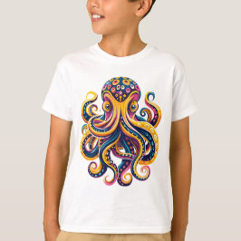 Psychedelischer Tiefseeloktopus T-Shirt