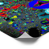 psychedelischer Tintenfleck Poster (Ecke)