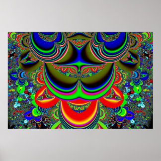 psychedelischer Tintenfleck Poster