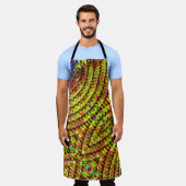 Psychedelischer Tribal Sunshine V1 Schürze (Getragen)