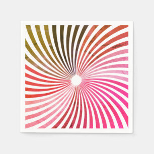 Psychedelischer Twirl in Rosa  Serviette