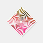 Psychedelischer Twirl in Rosa Serviette (Ecke)