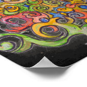 Psychedelischer Typ Poster (Ecke)