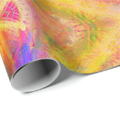 Psychedelischer u. mehrfarbiger Schmetterling Geschenkpapier (Rolleneckpunkt)