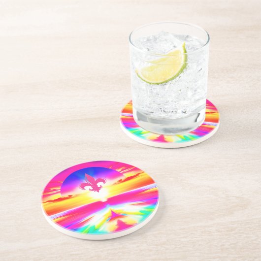 Psychedelischer Untersetzer (Seite)