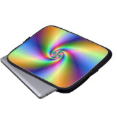 Psychedelischer Vierwind-Laptop-Sieb Laptopschutzhülle (Vorne Knopf)