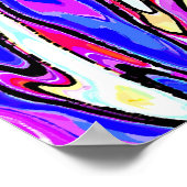 Psychedelischer Vogel ~ Halloween Abstrakt Modern Poster (Ecke)