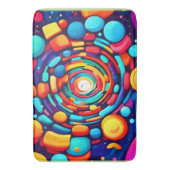 Psychedelischer Vortex der Farbe Badematte (Vorderseite Vertikal)