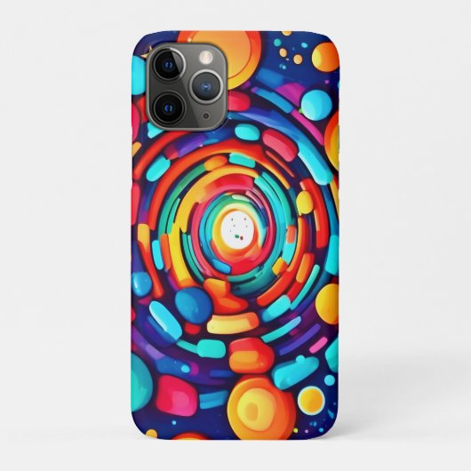 Psychedelischer Vortex der Farbe Case-Mate iPhone Hülle (Rückseite)